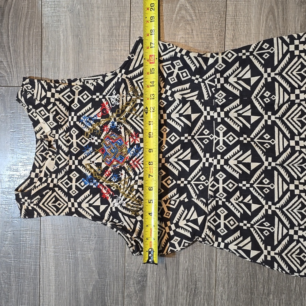 Luster Tribal Print Sleeveless Mini Dress. Size L. - Picture 15 of 16